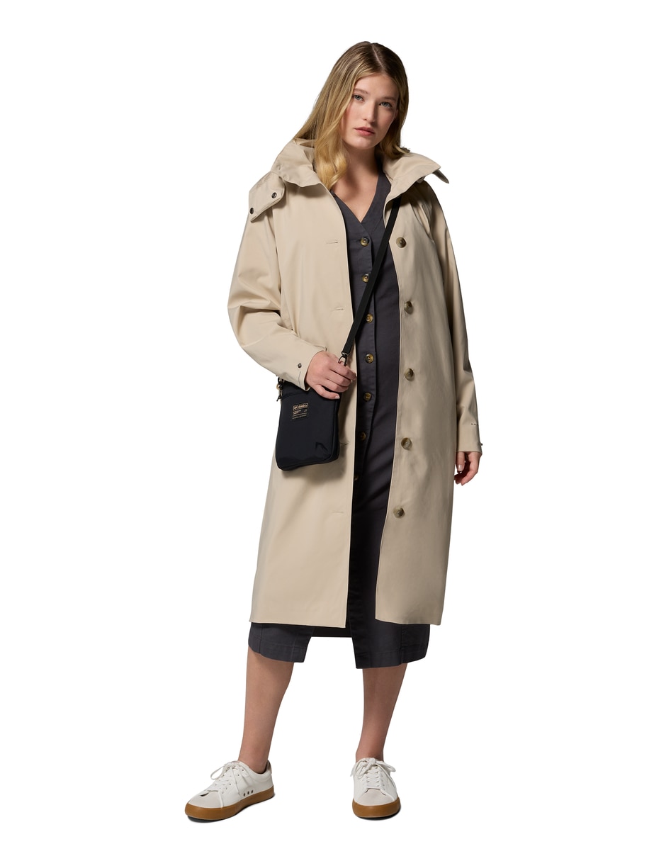 Impermeable columbia sin línea para mujer