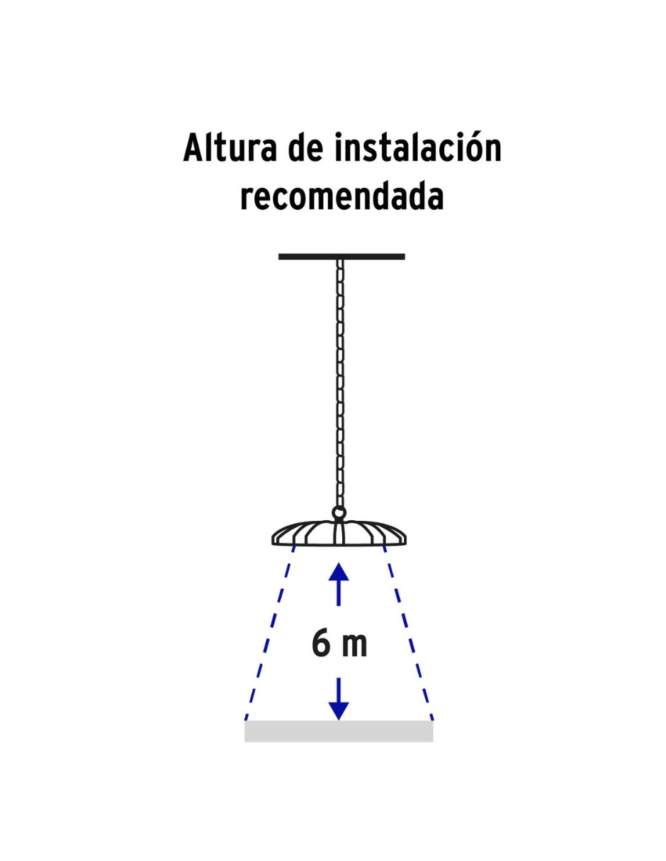 Lámpara colgante Volteck Lait led High Bay