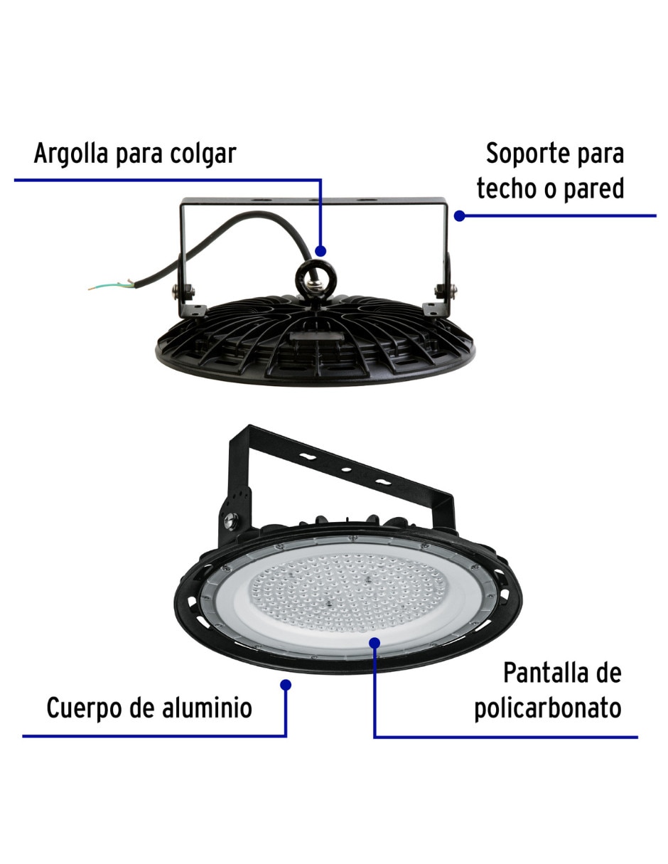 Lámpara colgante Volteck Lait led High Bay