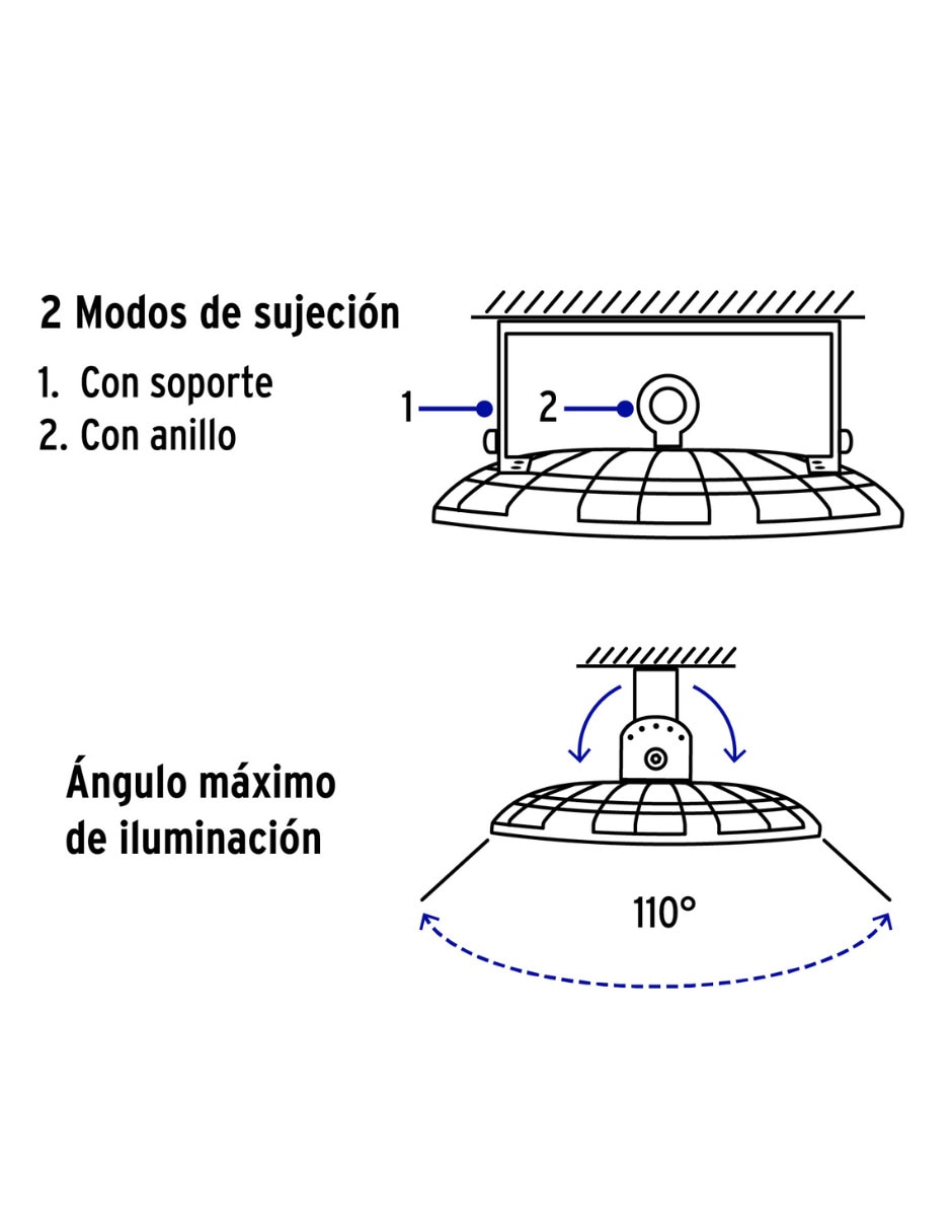 Lámpara colgante Volteck Lait led High Bay