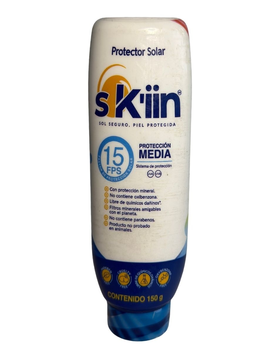 Bloqueador solar fps 15 protector solar sk«iin hamik skiin