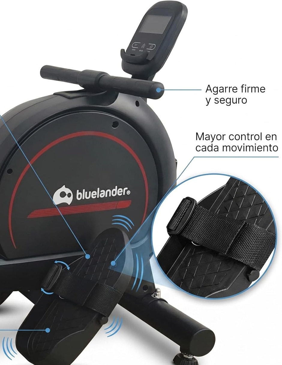 Remadora bluelander máquina de remo con resistencia magnética