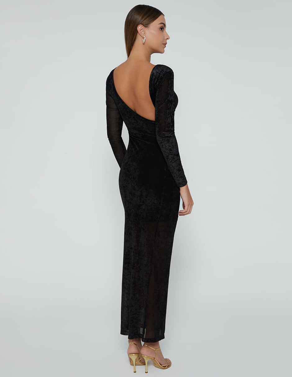 Vestido largo largo noche studio f pinot night para mujer