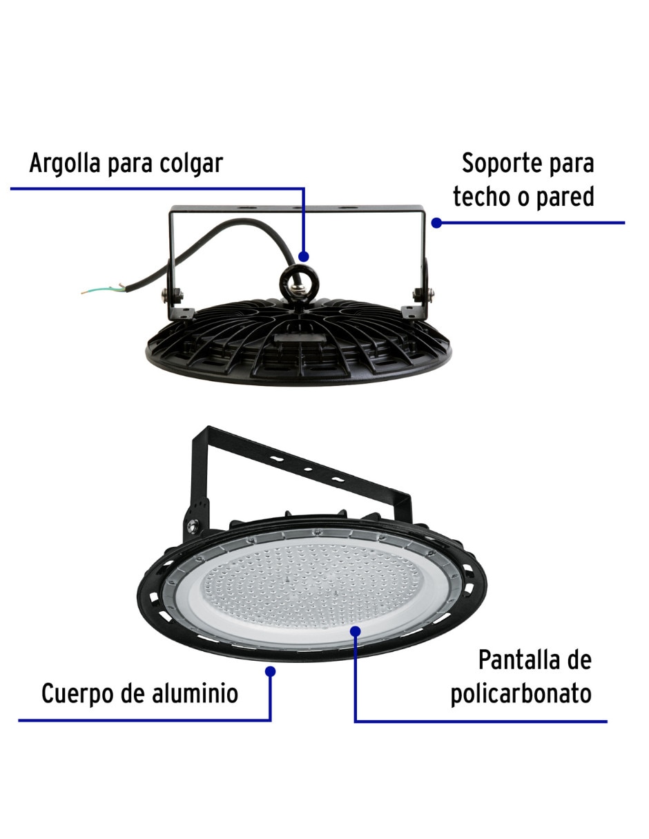 Lámpara colgante Volteck Lait led High Bay