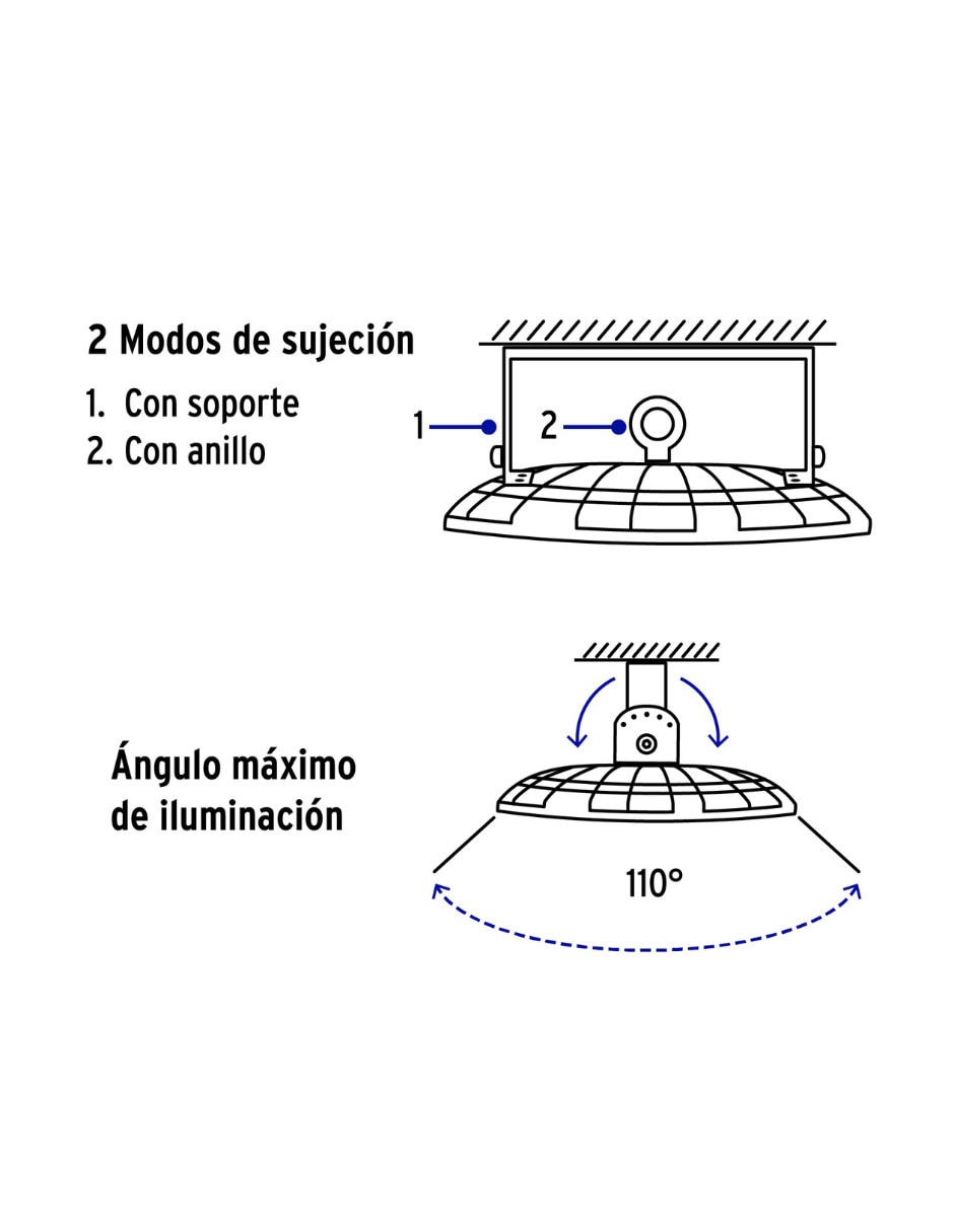 Lámpara colgante Volteck Lait led High Bay