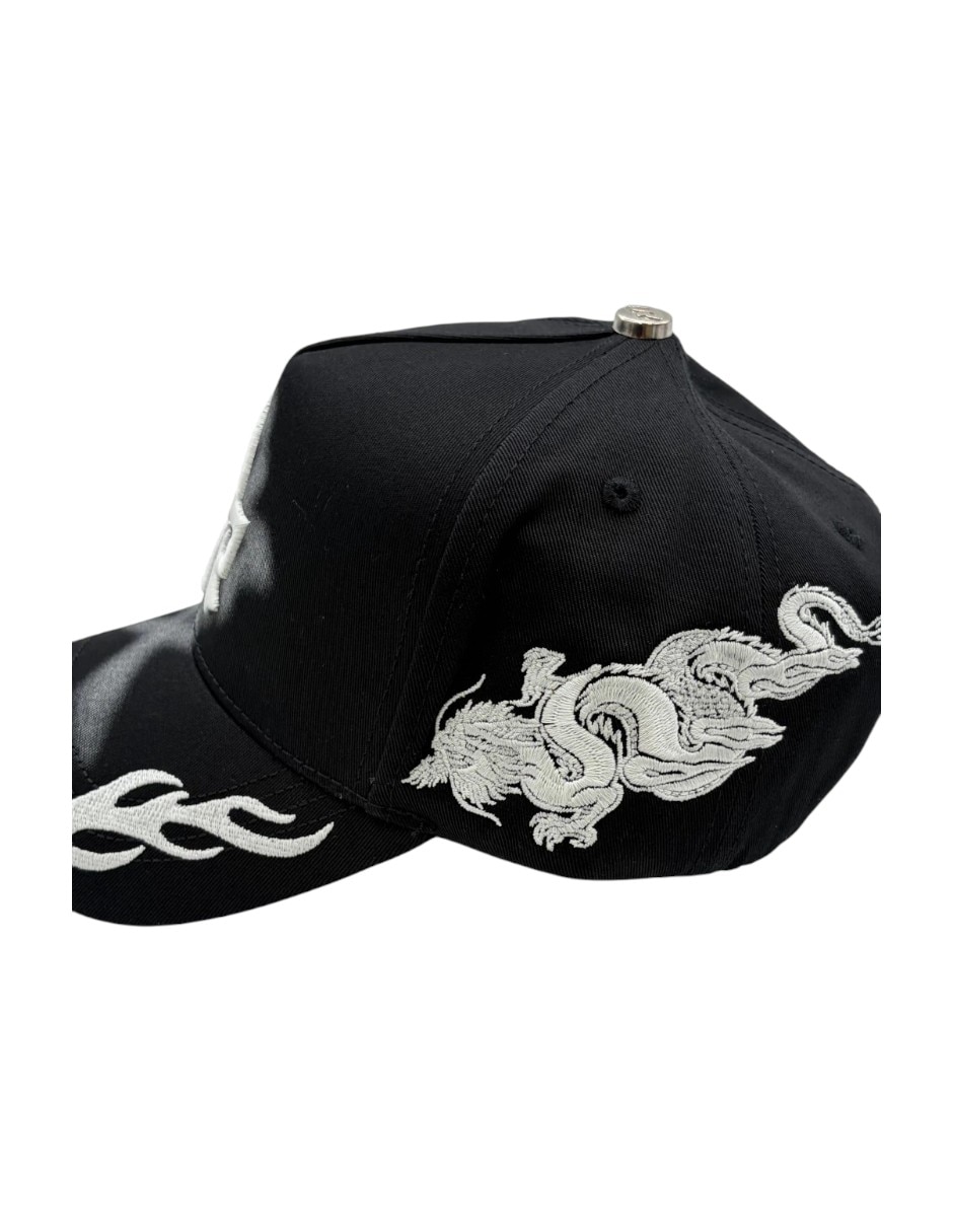 Gorra visera curva snapback dreamer hats doragon black para hombre