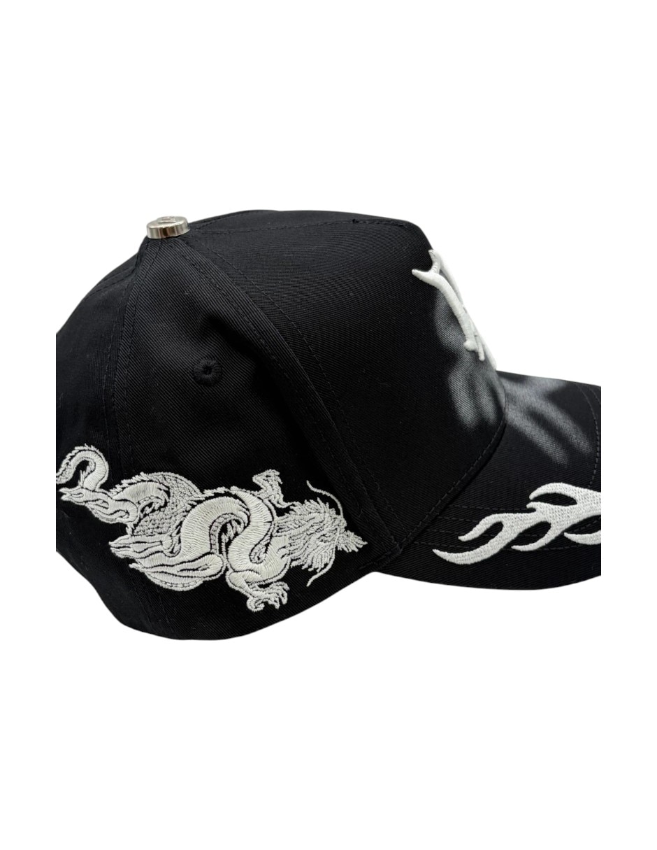 Gorra visera curva snapback dreamer hats doragon black para hombre