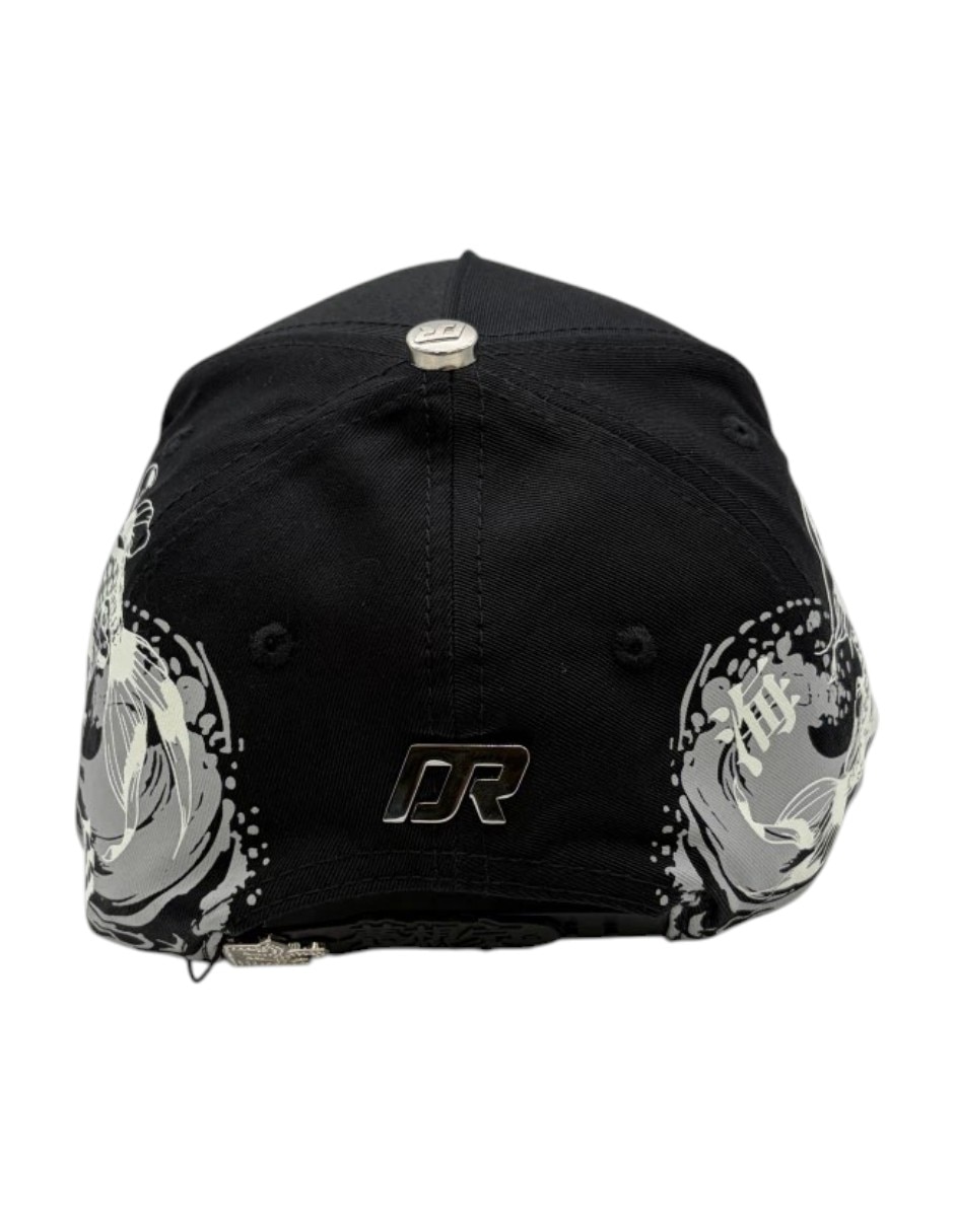 Gorra visera curva snapback dreamer hats koi black para hombre