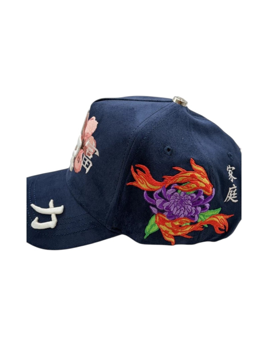Gorra visera plana snapback dreamer hats kanji blue para hombre