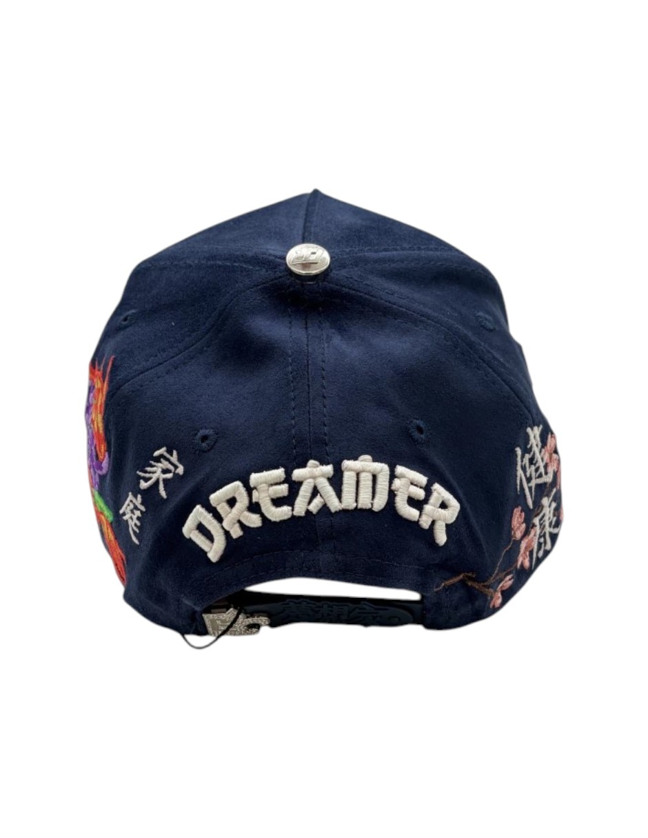 Gorra visera plana snapback dreamer hats kanji blue para hombre