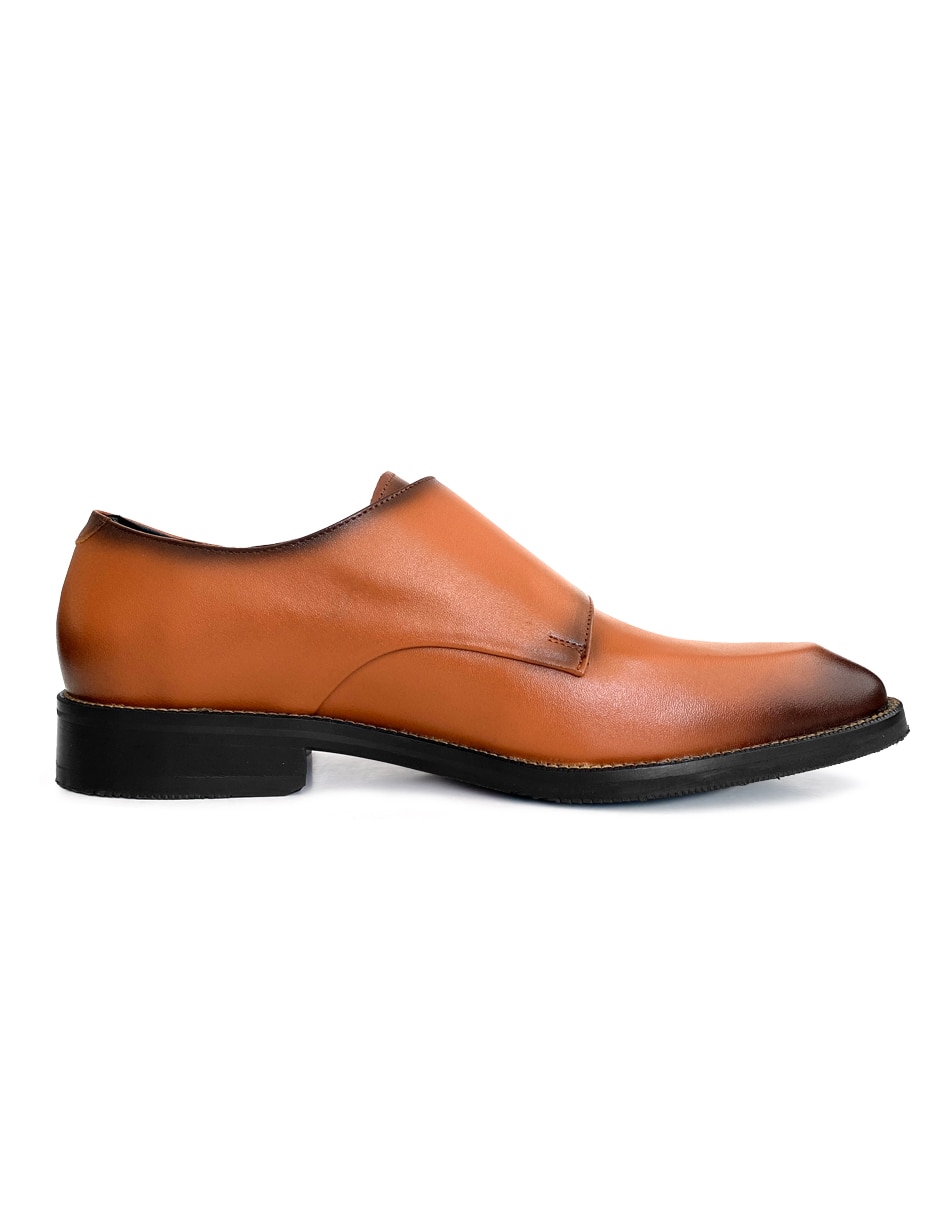 Zapato monk savvy prima pelle para hombre