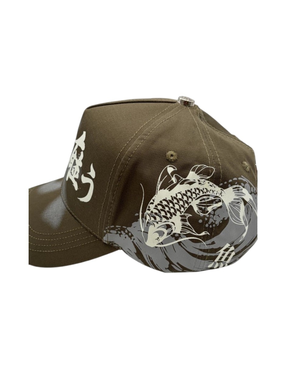 Gorra visera curva snapback dreamer hats koi green para hombre