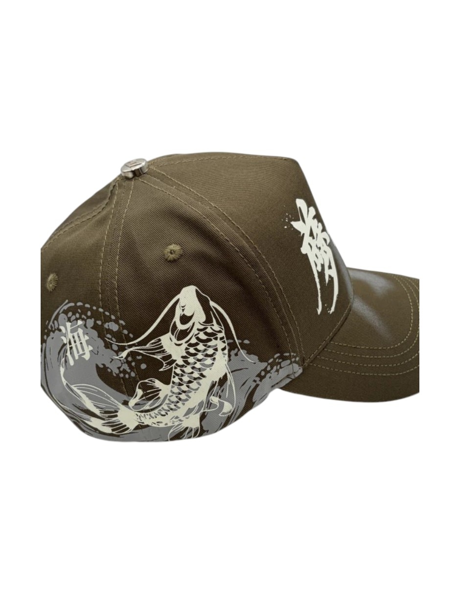 Gorra visera curva snapback dreamer hats koi green para hombre