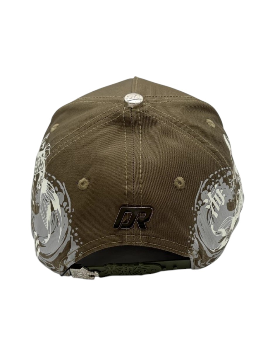Gorra visera curva snapback dreamer hats koi green para hombre