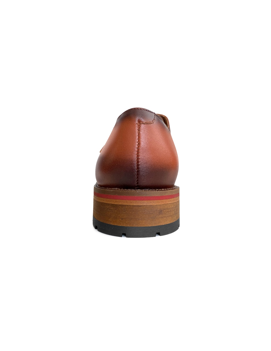 Zapato monk savvy prima pelle para hombre