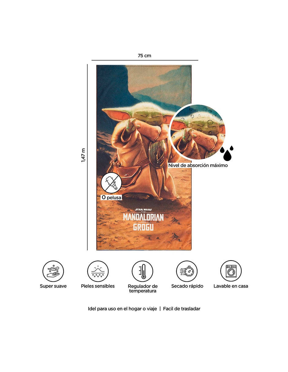 Toalla providencia premium the mandalorian & grogu