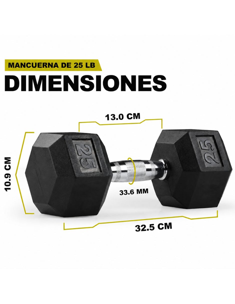 Mancuernas de peso variable zynergy 22.6 kg 2 piezas