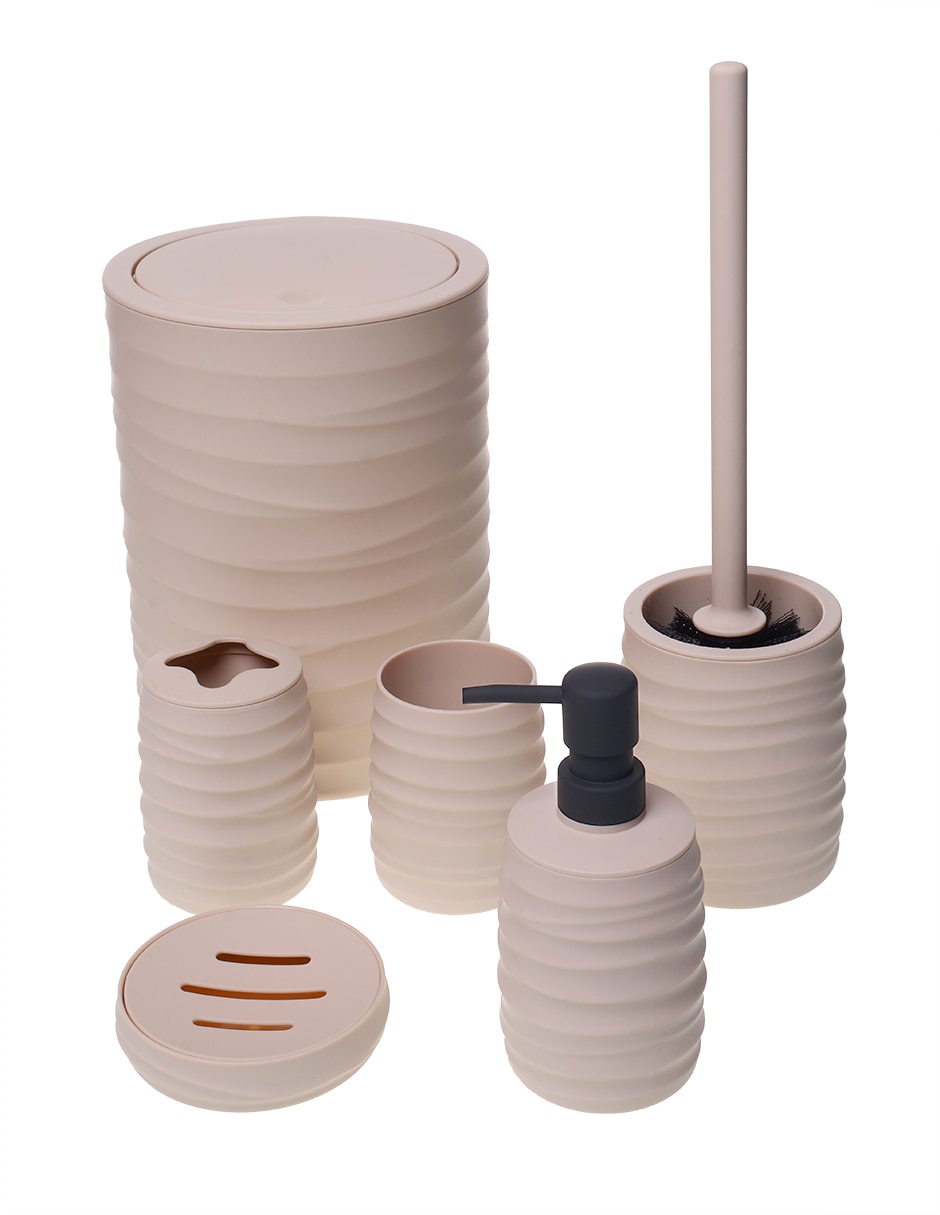 Juego de accesorios para baño juegos de baño de polipropileno 6 piezas Juego de accesorios para baño juegos de baño de polipropileno 6 piezas