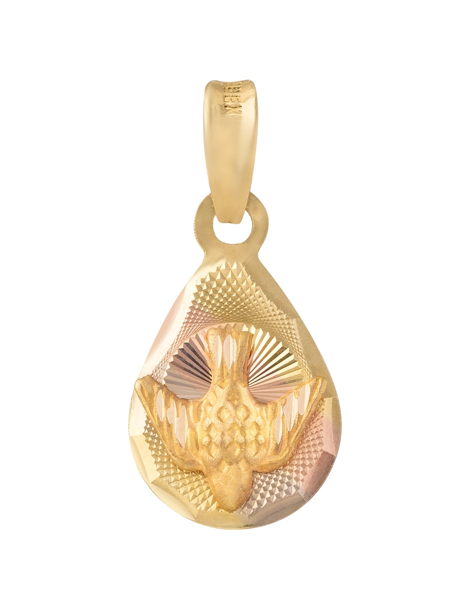 Medalla de gota de oro 14 k