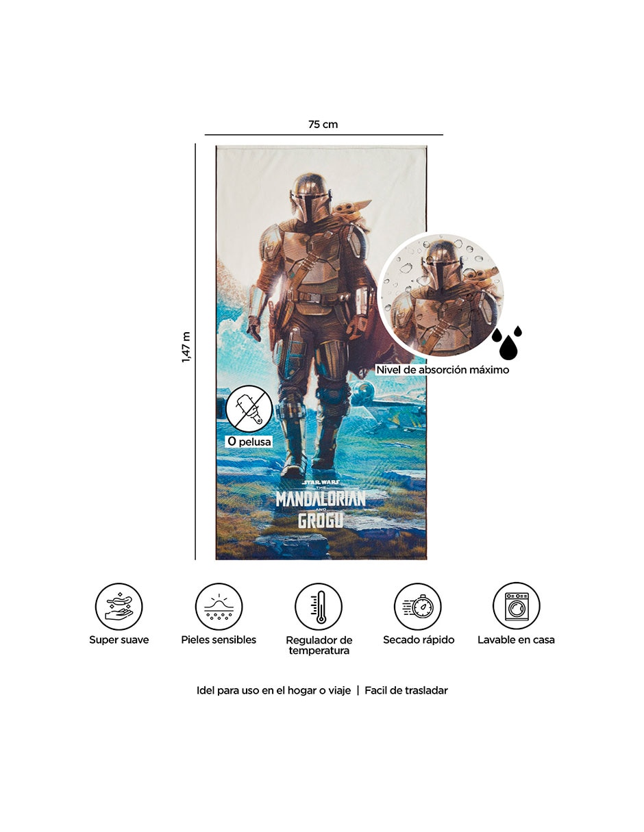 Toalla providencia premium inicio the mandalorian & grogu