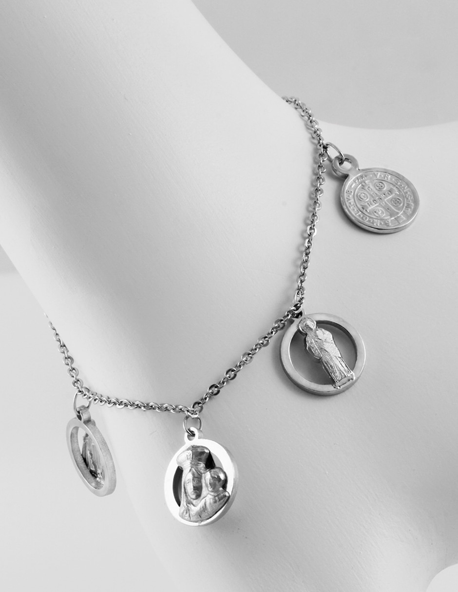 Pulsera y charms unlimited by ob de plata p 925 mi valentina con acabado