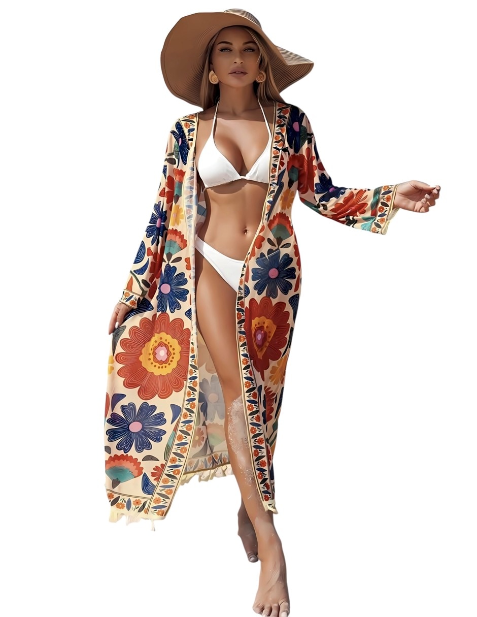 Salida de playa vestido marinity con amarre para mujer