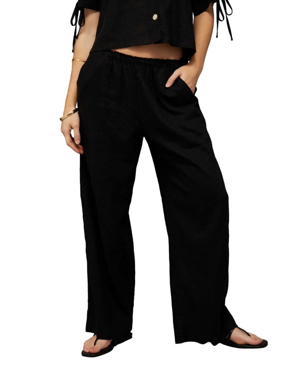 Pantalón regular relajado para mujer
