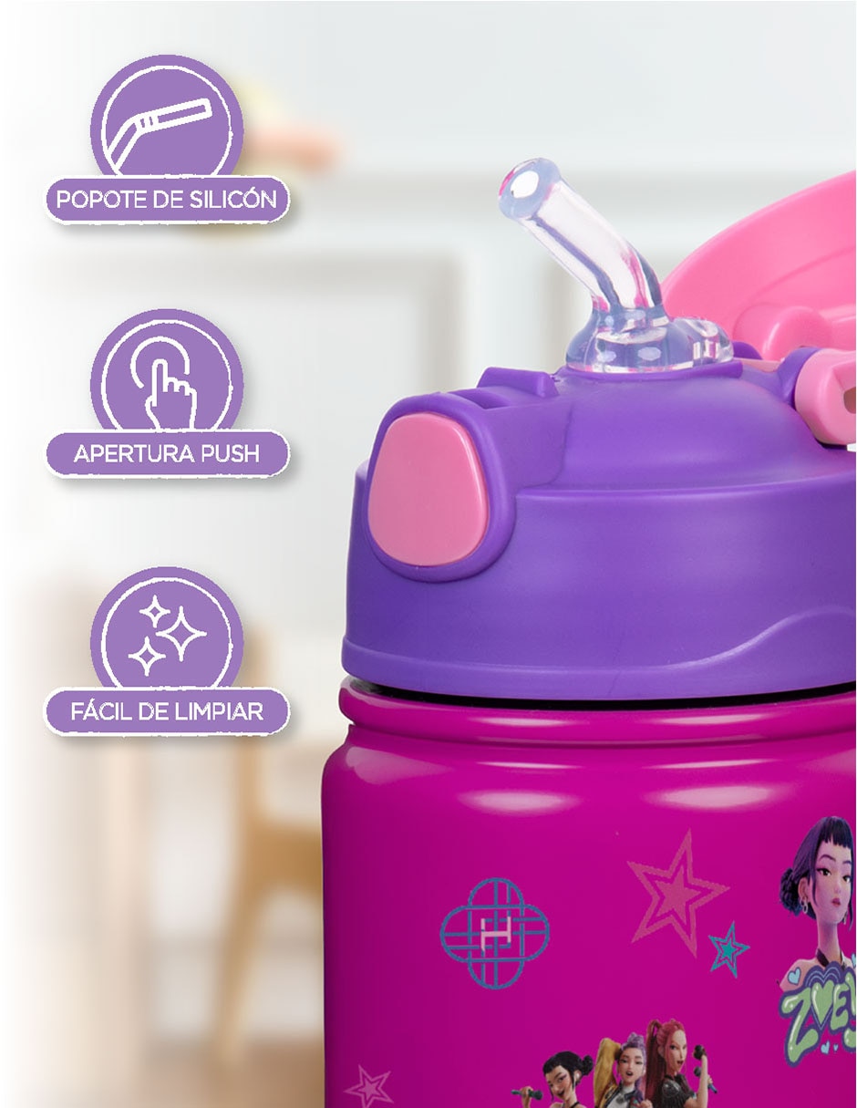 Termo doble pared de acero inoxidable con tapa flip top 3