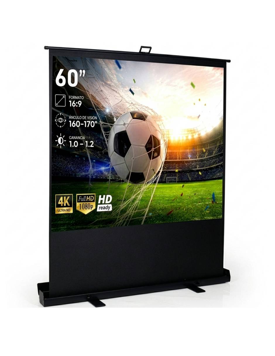 Pantalla proyector manual mkz-pantapull60m