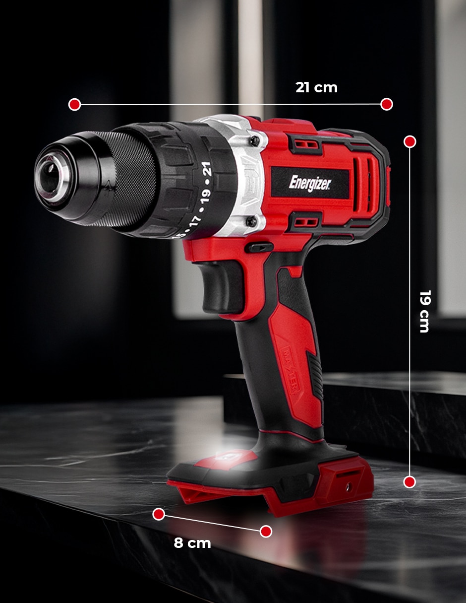 Rotomartillo y atornillador energizer ezlcom1650-cb4 1100 W 4 piezas