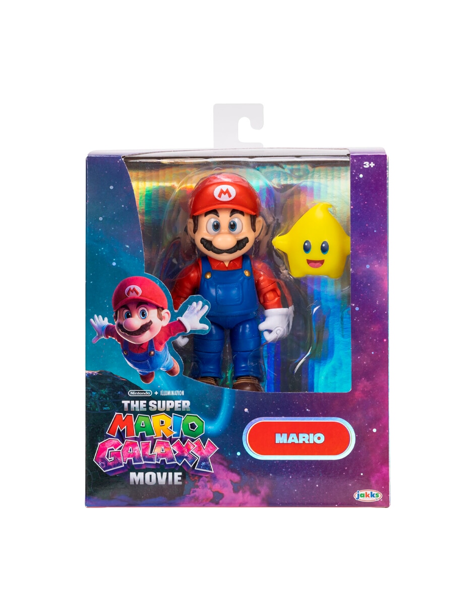 Set de figura de colección articulada the super mario galaxy movie mario bros collectors jakks 2 en 1