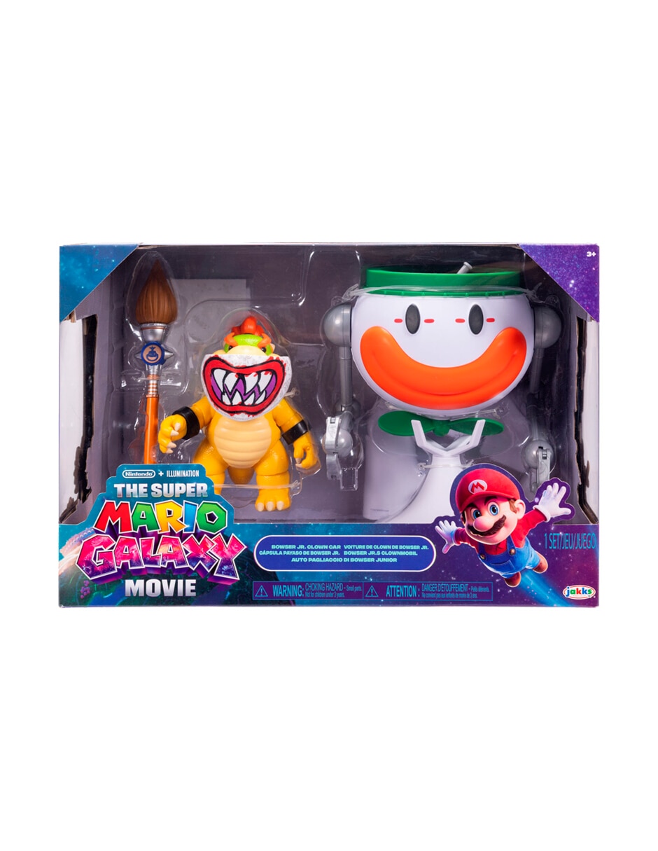 Set de figura de colección articulada the super mario galaxy movie mario bros collectors jakks 2 en 1