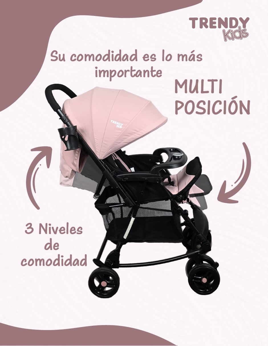 Carriola ultracompacta rocky zoo mecedora trendy kids