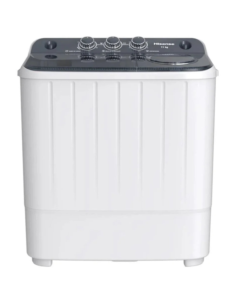 HISENSE Lavadora doble tina hisense semiautomática carga carga superior wsa1104p