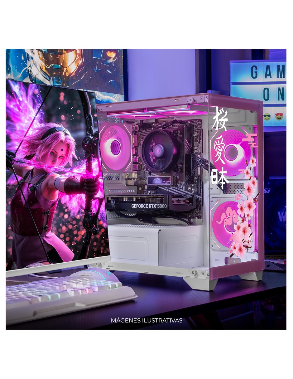 Computadora gamer Xtreme Pc Gaming xtpcr716gb5060sce AMD Ryzen 7 Nvidia Geforce RTX 5060 16 GB RAM 1 TB SSD
