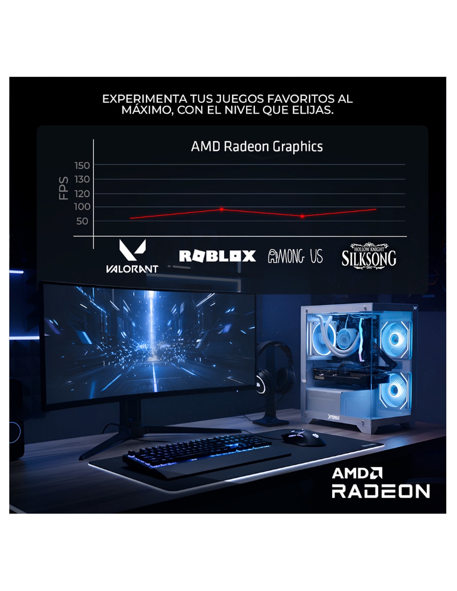 Computadora gamer xtpcr932gb5720mdb AMD Ryzen 9 AMD Radeon 16 GB RAM 1 TB SSD 3