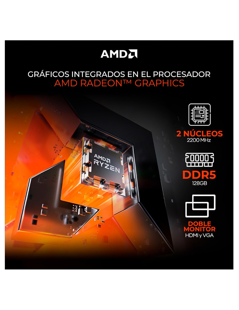Computadora gamer xtpcr932gb5720mdb AMD Ryzen 9 AMD Radeon 16 GB RAM 1 TB SSD 6