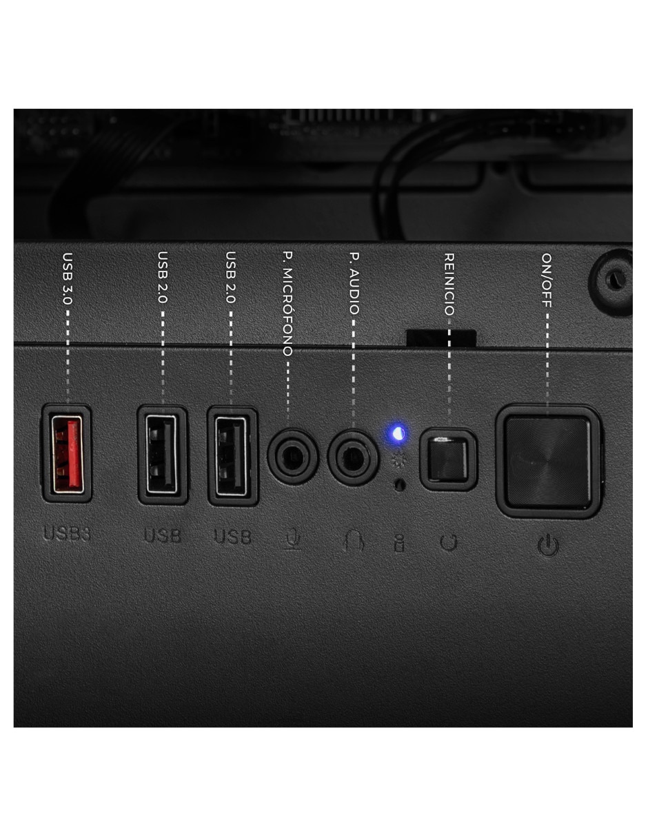 Computadora gamer Xtreme Pc Gaming xtpcr532gb4060db AMD Ryzen 5 Nvidia Geforce RTX 5060 16 GB RAM 500 GB SSD
