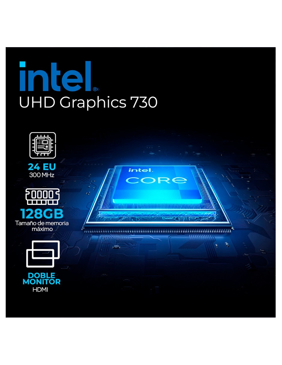 Computadora gamer xtpci516gbhd730uw Intel core i5 Intel UHD graphics 730 16 GB RAM 500 GB SSD 6