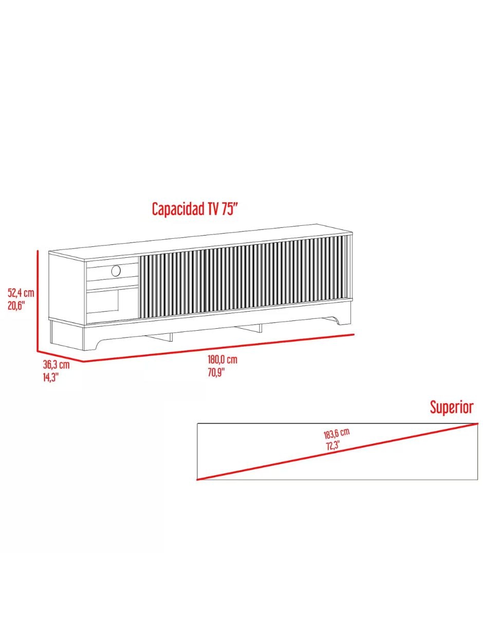 Mueble de tv armable excelsior de mdp