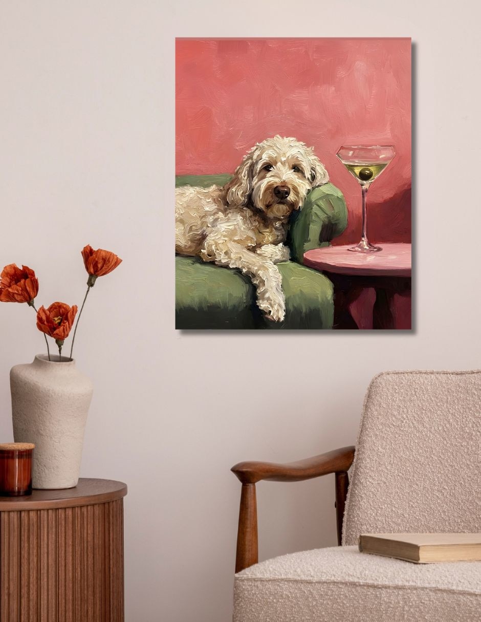 Cuadro decorativo impresion Caniche 8
