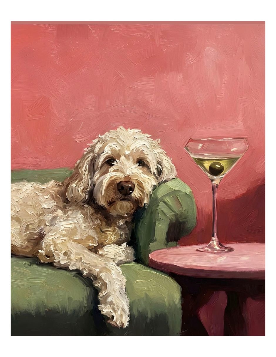 Cuadro decorativo impresion Caniche
