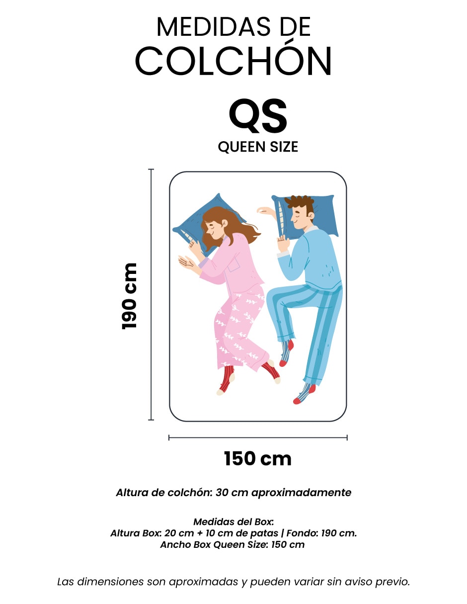 Juego de colchón y box nautilus box 7