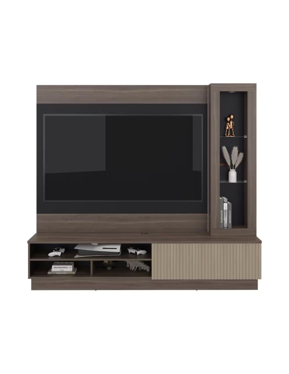 Mueble de tv armable centro de entretenimiento excelsior de mdp