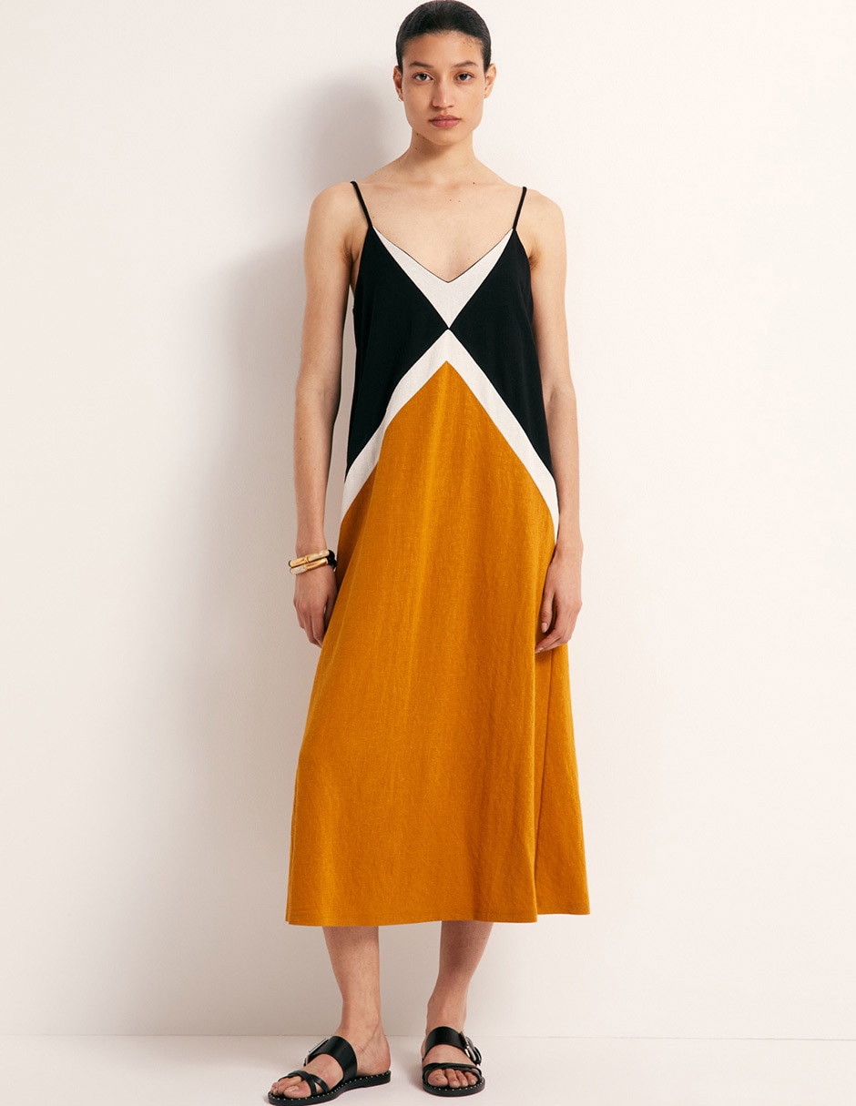 Vestido midi casual para mujer Vestido midi casual para mujer