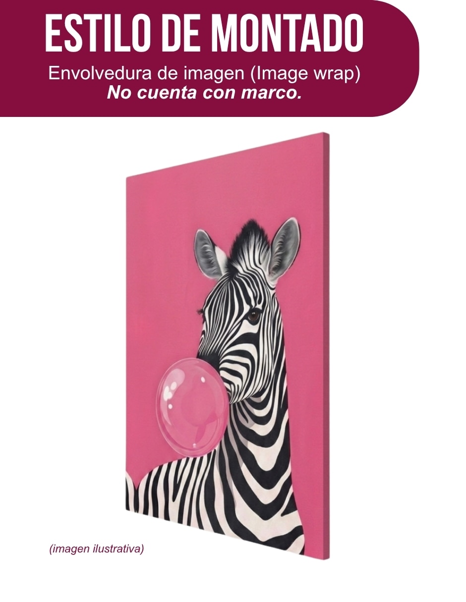 Cuadro decorativo Genérica Impresion cebra bubble
