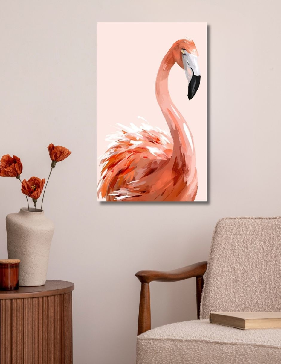 Cuadro decorativo Genérica Impresion flamingo