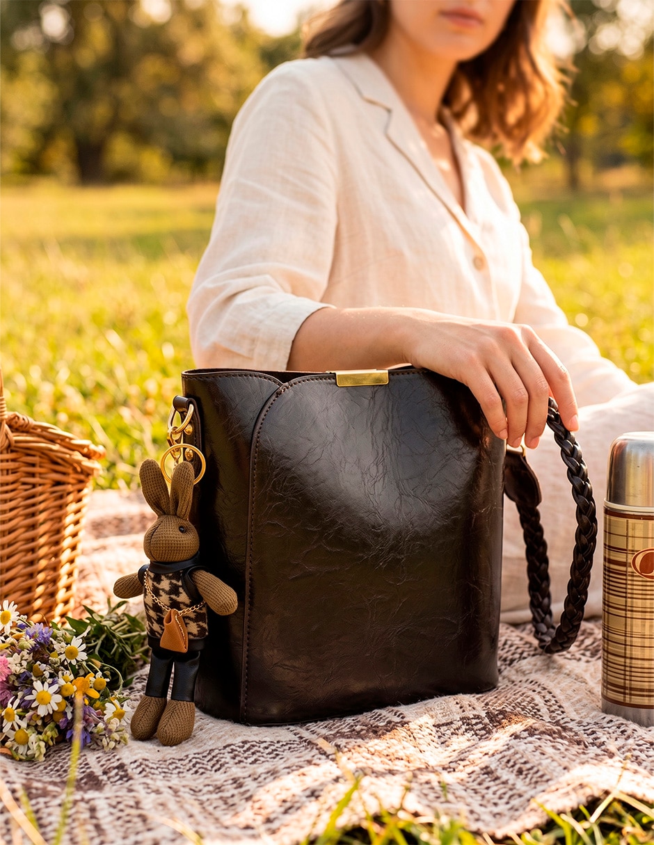 Bolsa bucket Unica para mujer