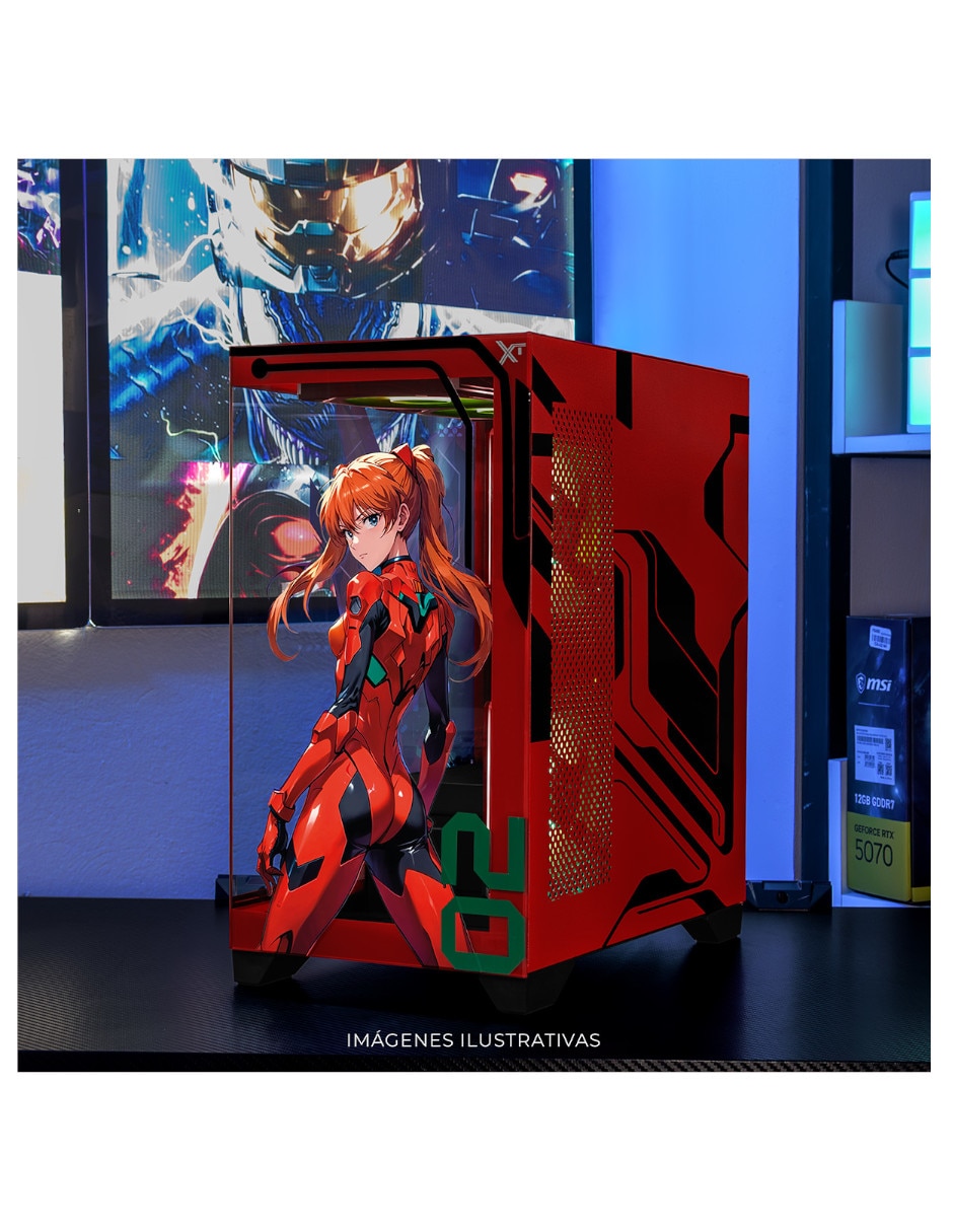 Gabinete Xtreme Pc Gaming Evangelion 02 Comic Ed