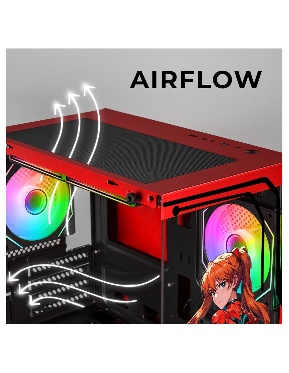 Gabinete Xtreme Pc Gaming Evangelion 02 Comic Ed